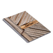 パーソナル化可能な木製ドア ノートブック (右側)