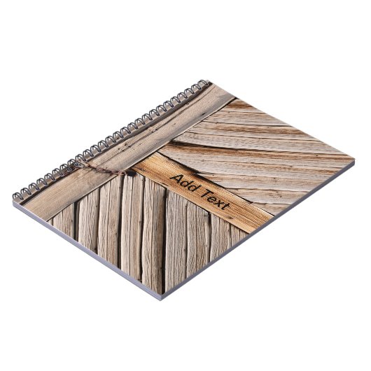 パーソナル化可能な木製ドア ノートブック (左側)