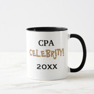 パーソナル化可能な特殊CPA会計士お祝い マグカップ