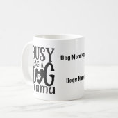 パーソナル化可能な犬の母コーヒーマグ コーヒーマグカップ (正面左)