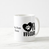 パーソナル化可能な犬の母コーヒーマグ コーヒーマグカップ (正面右)