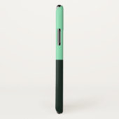 パーソナル化可能な石炭アイボリーティール（緑がかった色）ブルーターコイズ Case-Mate iPhoneケース (裏面/右)