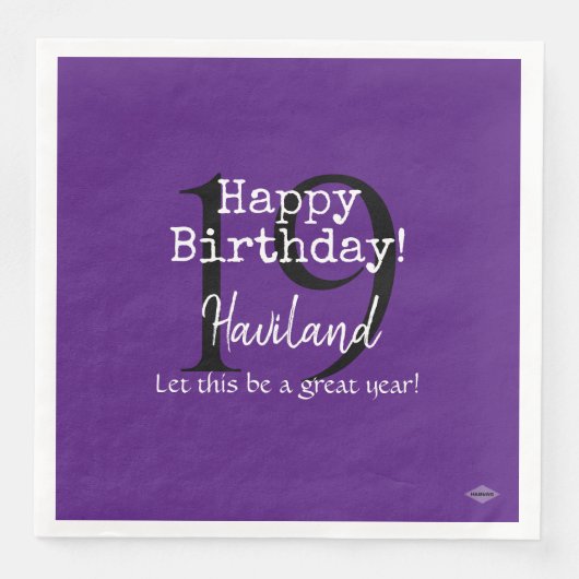 パーソナル化可能な紙ナプキンスHAMbyWG (正面)