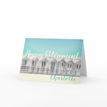 パーソナル化可能な退職ビーチ小屋シーサイドカード