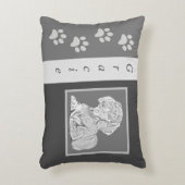 パーソナル化可能な鉛筆ダックスシャントのアクセント枕 アクセントクッション (正面(垂直))