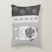 パーソナル化可能な鉛筆塗り犬のアクセント枕 アクセントクッション (正面(垂直))