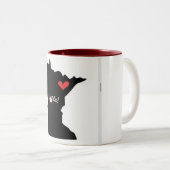 パーソナル化可能な2トーンのコーヒーマグMinnesota ツートーンマグカップ (正面右)