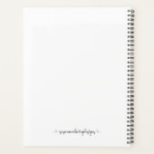 パーソナル化可能なJW 2025年度文字プランナー プランナー手帳 (裏面)