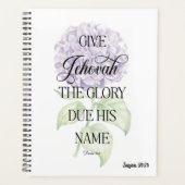 パーソナル化可能なJW 2025年度文字プランナー プランナー手帳 (正面)