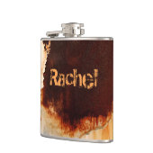 パーソナル化可能なRust Artカッコいいおもしろいユニーク フラスク (左)