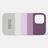 パーソナル化可能 – マゼンタ紫ピンク灰色 Case-Mate iPhoneケース (裏面 (横))