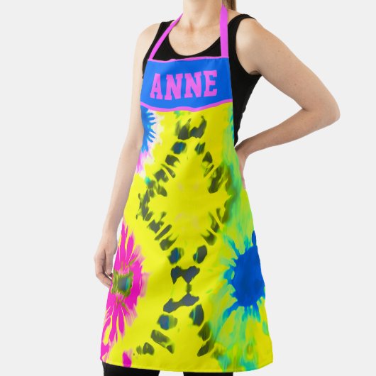 パーソナル化抽象芸術タイダイデザイン エプロン (インサイチュ)