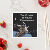 パーソナル卒業宇宙ウォーク宇宙飛行士 スタンダードカクテルナプキン (インサイチュ)