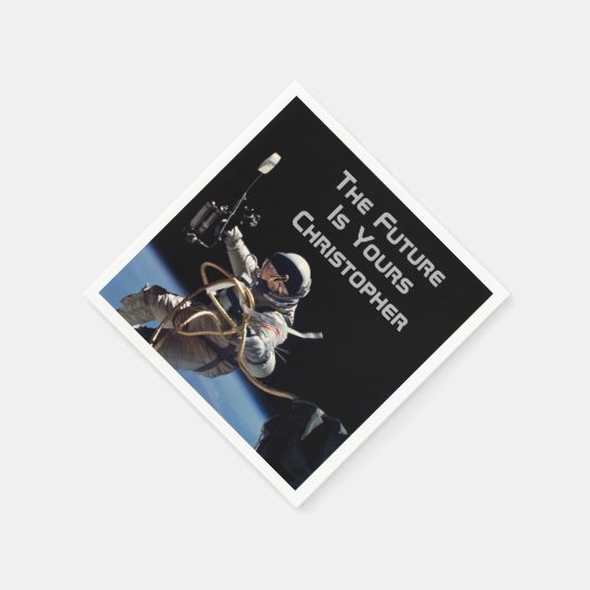 パーソナル卒業宇宙ウォーク宇宙飛行士 スタンダードカクテルナプキン (角)