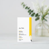 パーソナル家庭教師先生鉛筆 名刺 (スタンド正面)