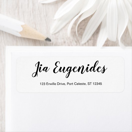 パーソナル差出人住所ラベルイン白スタイル ラベル (インサイチュ)