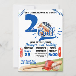 パーソナル生まれ2ボール誕生日 招待状