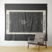 パーソナル神秘的なタロットフォーチュン誕生日バナー タペストリー (インサイチュ(横))