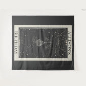 パーソナル神秘的なタロットフォーチュン誕生日バナー タペストリー (正面(横))