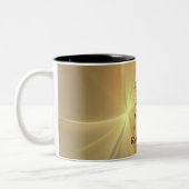 パーソナル芸術的化可能な馬のマグ ツートーンマグカップ (左)