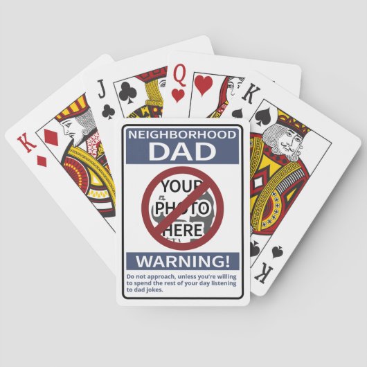 パーソナル近所パパサインブルーXアウト トランプ (裏面)