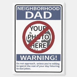 パーソナル近所パパサインブルーXアウト マグネット