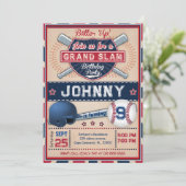 パーソナル野球フォトパーティの招待状 招待状 (スタンド正面)