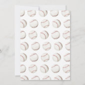 パーソナル野球用ベビーシャワー招待状 招待状 (裏面)