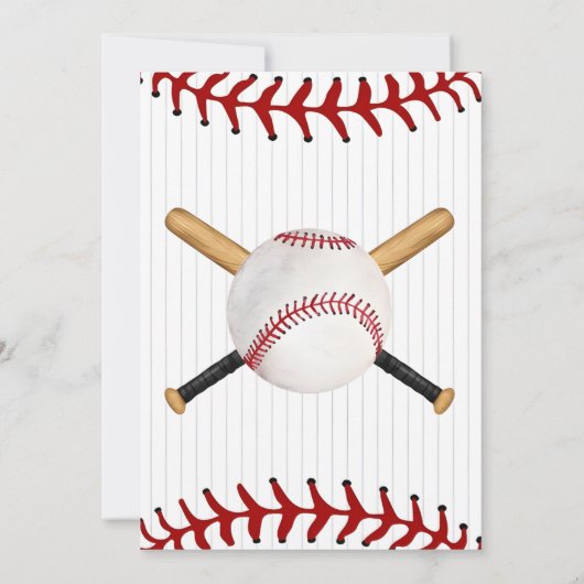 パーソナル野球誕生日招待状 招待状 (裏面)