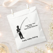 パーソナル魚釣りカフリンク フェイバーバッグ (クリップ留めされた状態)