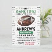 パーソナル・アメリカン・フットボール・誕生日 招待状 (スタンド正面)