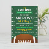 パーソナル・アメリカン・フットボール・誕生日 招待状 (スタンド正面)
