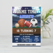 パーソナル オールスター スポーツ バースデー インビテーション (スタンド正面)