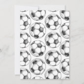 パーソナル サッカー バースデーパーティー 招待状 (裏面)