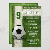 パーソナル サッカー バースデー インビテーション (正面/裏面)