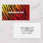 パーソナル・ビジネス・スタイル・フレーミングアニマルプリント クール 名刺 (正面/裏面)