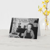 パーソナル・ラジオ・ボーイ卒業式パーティー カード (黄色い花)