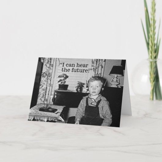 パーソナル・ラジオ・ボーイ卒業式パーティー カード (正面)