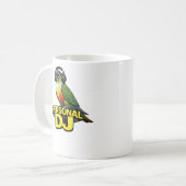 パーソナルDJ ホオミドリウロコインコ コーヒーマグカップ (正面左)