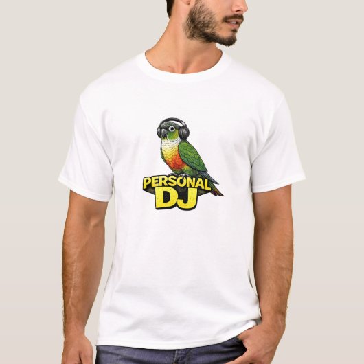 パーソナルDJ ホオミドリウロコインコ Tシャツ (正面)