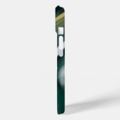 パーソナルiPhoneケーストレンドアブストラクトブラックグリーン Case-Mate iPhoneケース (裏面 / 左)
