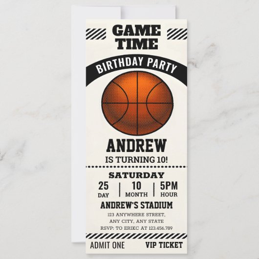 パーソナルMVP誕生祝いチケット 招待状 (正面)