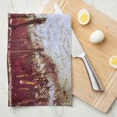 パーソナージガーデンアットヌエネンbyビンセント・ヴァン・ゴッホ キッチンタオル (四つ折り)