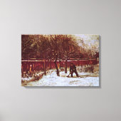 パーソナージガーデンアットヌエネンbyビンセント・ヴァン・ゴッホ キャンバスプリント (正面)