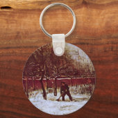 パーソナージガーデンアットヌエネンbyビンセント・ヴァン・ゴッホ キーホルダー (正面)