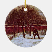 パーソナージガーデンアットヌエネンbyビンセント・ヴァン・ゴッホ セラミックオーナメント (裏面)