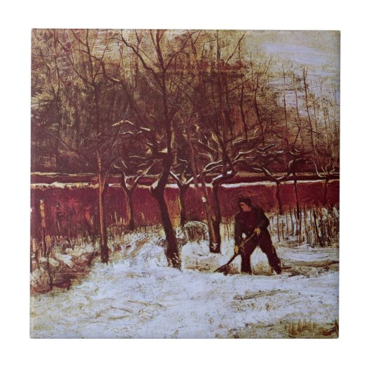 パーソナージガーデンアットヌエネンbyビンセント・ヴァン・ゴッホ タイル (正面)