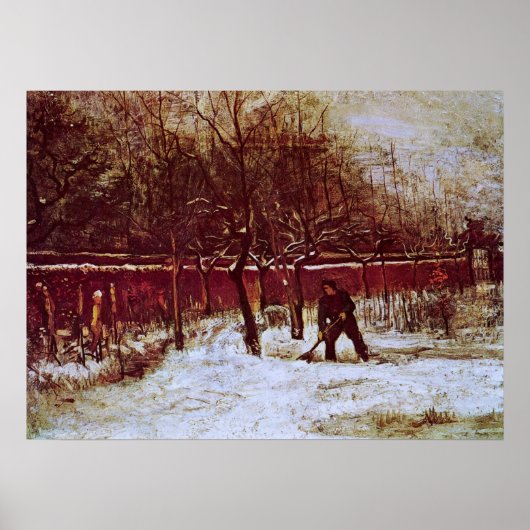 パーソナージガーデンアットヌエネンbyビンセント・ヴァン・ゴッホ ポスター (正面)