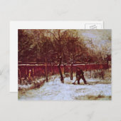 パーソナージガーデンアットヌエネンbyビンセント・ヴァン・ゴッホ ポストカード (正面/裏面)