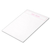 パーソナ企業のライズミニマル：ピンクと白 ノートパッド (アングル)